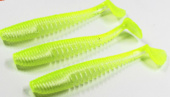 Силиконовая приманка FISHING STYLE AWARUNA 3,5"(88 мм) уп.6 шт.#025 Shiny Lime