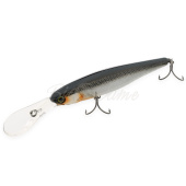 Воблер JACKALLSDD Squirrel 115SPцв. hl silver & black, 115мм, 21г suspending 4 м