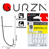 Крючки Gurza-CRYSTAL (F5) №10 (10шт/уп)