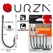 Крючки Gurza-BAITHOLDER BF Ring (2BH) BN № 4/0 (6шт/уп)