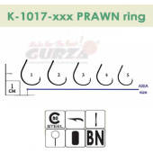 Крючки Gurza-PRAWN Ring BN № 1 (10шт/уп)