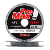 Леска Momoi Pro-Max Ice Stop 0,085 мм, 0,9 кг, 30 м, прозрачная, Barrier Pack (уп.14 шт)