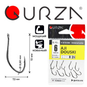 Крючки Gurza-AJI DOUSKI Ring BN № 6 (10шт/уп)