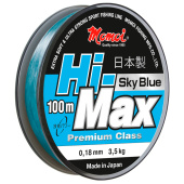 Леска Momoi Hi-Max Sky Blue 0,12 мм, 1,6 кг, 100 м, голубая (уп.5 шт)