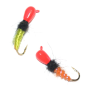 Мормышка МастИв Ручейник Капля красный (вяз. песочный) (d. 4) 1,3 гр. (№12) уп(10шт)