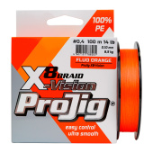 Шнур ProJig X8-Vision  0,14 мм, 10,0 кг,  150 м, оранжевый