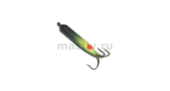 Мормышка МастИв Чёрт 2 петля L=13 чёрный с глазком, б/о, 0,6гр.