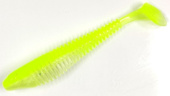 Силиконовая приманка FISHING STYLE CHECKMATE 3,5"(89 мм) уп.6 шт.#025 Shiny Lime