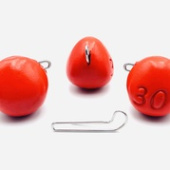 Груз «Капля- эксцентрик» –  1 грамм.(10 шт) КРАСНЫЙ UV