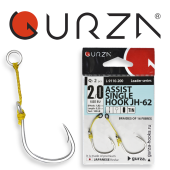 Крючки Gurza-ASSIST SINGLE HOOK JH-62 № 2/0 TIN (2шт/уп)