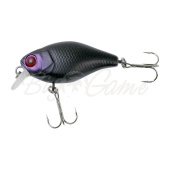 Воблер JACKALL Chubby 38 SR Silent цв. mat black 38мм 3,9г floating 0,5 - 1 м