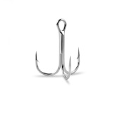 Крючки Gurza-Round treble hook NI № 1/0 (10шт/уп) (тройник round bend)