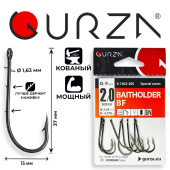 Крючки Gurza-BAITHOLDER BF Ring (2BH) BN № 2/0 (9шт/уп)