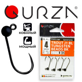 Крючки Gurza-TROUT J1 BL ВК № 4 (4шт/уп) (0,60g)
