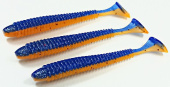 Силиконовая приманка FISHING STYLE SPRING TAIL 4"(102 мм) уп.6 шт.#012 Blue Orange