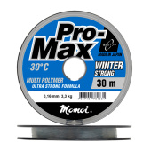 Леска Momoi Pro-Max Winter Strong 0,22 мм, 6,0 кг, 30 м, прозрачная (уп.10 шт)