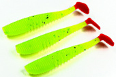 Силиконовая приманка FISHING STYLE AWARUNA 3,5"(88 мм) уп.6 шт.#108 Lemon Pepper