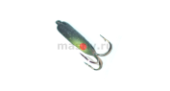 Мормышка МастИв Чёрт 3 петля L=12 черный с глазком, б/о, 1,1гр.