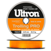 Леска Ultron Trolling PRO 0,25 мм, 7,0 кг (в уп. 5 кат. по 100 м), оранжевая