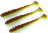 Силиконовая приманка FISHING STYLE SPRING TAIL 4"(102 мм) уп.6 шт.#039 Qiwi