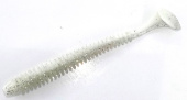 Силиконовая приманка FISHING STYLE SPRING TAIL 3,5"(88 мм) уп.8 шт. #031 White Silver