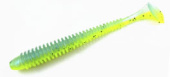 Силиконовая приманка FISHING STYLE SPRING TAIL 4,8"(122 мм) уп.5 шт.#051 Sunrise