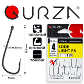 Крючки Gurza-SODE LIGHT (F6) BN № 4 (10шт/уп)