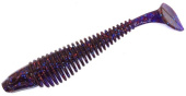 Силиконовая приманка FISHING STYLE CHECKMATE BIG 5,5"(140 мм) уп.3 шт.#111 Deep purple