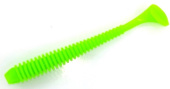 Силиконовая приманка FISHING STYLE SPRING TAIL 3"(77 мм) уп.12 шт. #122 Chartreuse
