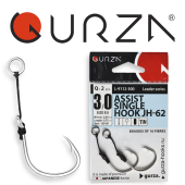 Крючки Gurza-ASSIST SINGLE HOOK JH-62 № 3/0 TIN (2шт/уп)