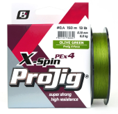 Шнур ProJig X-Spin (X-Force)  0,14 мм, 9,0 кг,  150 м, хаки