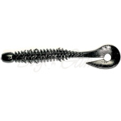 Твистер JACKALL Wobbring 2,5" (10 шт.) solid black, 64мм 16г