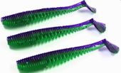 Силиконовая приманка FISHING STYLE AWARUNA 3,5"(88 мм) уп.6 шт.#010 Beet Tops