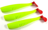Силиконовая приманка FISHING STYLE AWARUNA 3,5"(88 мм) уп.6 шт.#122 Chartreuse
