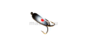 Мормышка МастИв Чёрт 3 петля L=10 черный с глазком, б/о, 0,85гр.