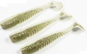 Силиконовая приманка FISHING STYLE AWARUNA 3,5"(88 мм) уп.6 шт.#031 White Silver