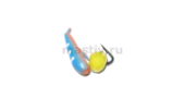 Мормышка МастИв Хрень 3 синий+красный, гр шарик, 0,65гр. (сырный) уп(10шт)