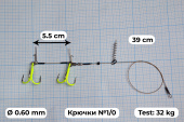 Стингеры Gurza-STINGER PIKE RIG DUO ST36 № 1/0 CHuv (1шт/уп)