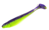 Силиконовая приманка FISHING STYLE CHECKMATE 3,5"(89 мм) уп.6 шт.#036 Violet Lime