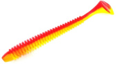 Силиконовая приманка FISHING STYLE SPRING TAIL 3,5"(88 мм) уп.8 шт. #033 Red Apple
