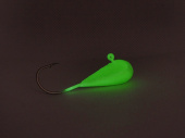 Мормышка RigPro Судаковая 15 гр. Зеленое свечение (GREEN GLOW)
