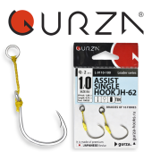 Крючки Gurza-ASSIST SINGLE HOOK JH-62 № 1/0 TIN (2шт/уп)