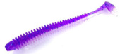 Силиконовая приманка FISHING STYLE SPRING TAIL 3,5"(88 мм) уп.8 шт. #026 Shiny Violet