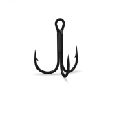 Крючки Gurza-Round treble hook BN № 1/0 (10шт/уп) (тройник round bend)