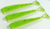 Силиконовая приманка FISHING STYLE SPRING TAIL 4"(102 мм) уп.6 шт. #102 Lime