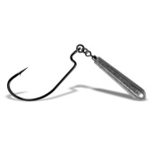 Крючки Gurza-WORM 101 LE JR HOOK № 3/0+18g (3шт/уп)