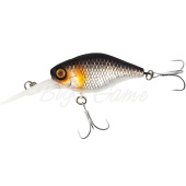 Воблер JACKALL D Chubby 38 Silent цв. uv mat silver & black 38мм 4,3г floating 1,5м