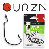 Крючки Gurza-SHANK G-LOCK LE № 1/0 BN (7шт/уп) (офсет,широкое ухо)