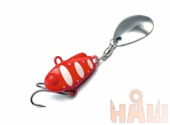 Тейл-спиннер ТС-1 #02 Красный-Белый 10г.