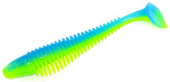 Силиконовая приманка FISHING STYLE CHECKMATE BIG 5,5"(140 мм) уп.3 шт.#004 Blue Mint